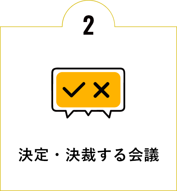 決定・決裁する会議